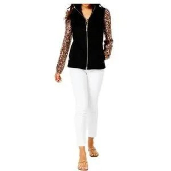 Lilly Pulitzer Skyden Suede Sherpa Reversible Vest - Picture 4 of 11